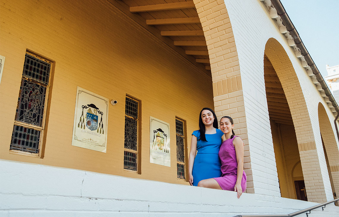 Isabella Jacus ’21, Arielle Jacus ’25